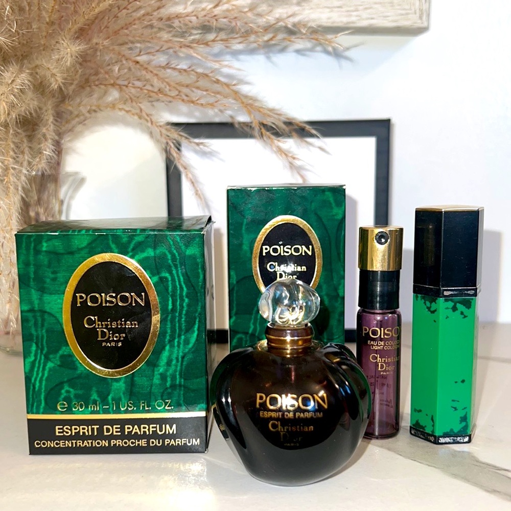 Christian Dior Poison Set & Vintage Bottles Bundle - Luxury Gift - Picture 1 of 9